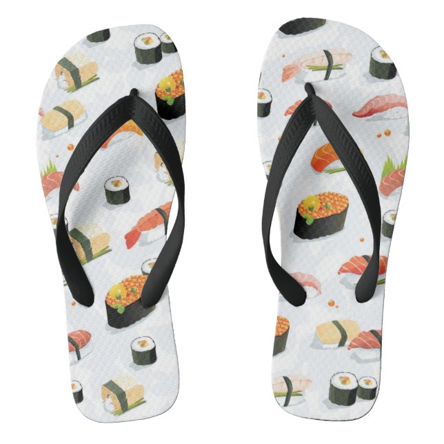 Tongs Nourriture japonaise : Motif de sushi (Semelle)