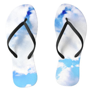 Tongs Nuages blancs et ciel bleu