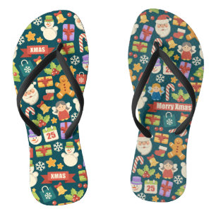 Tongs Nutcrackers de Noël Vintage Joyeux Noël mignon