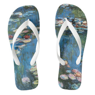 Tongs Nymphéas par Claude Monet, Impressionnisme Vintage