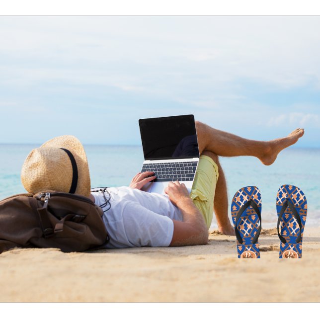 Tongs Oasis du sud-ouest Aztèque géométrique (Dress code: comfortable.)