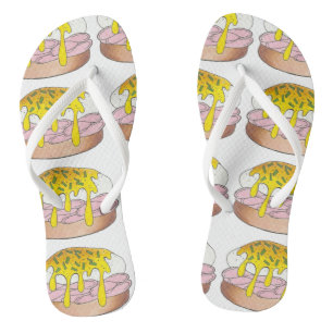 Tongs Oeufs Benedict Diner Petit déjeuner Alimentation O