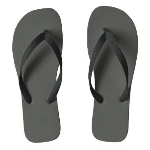 Tongs olive noire (couleur solide)