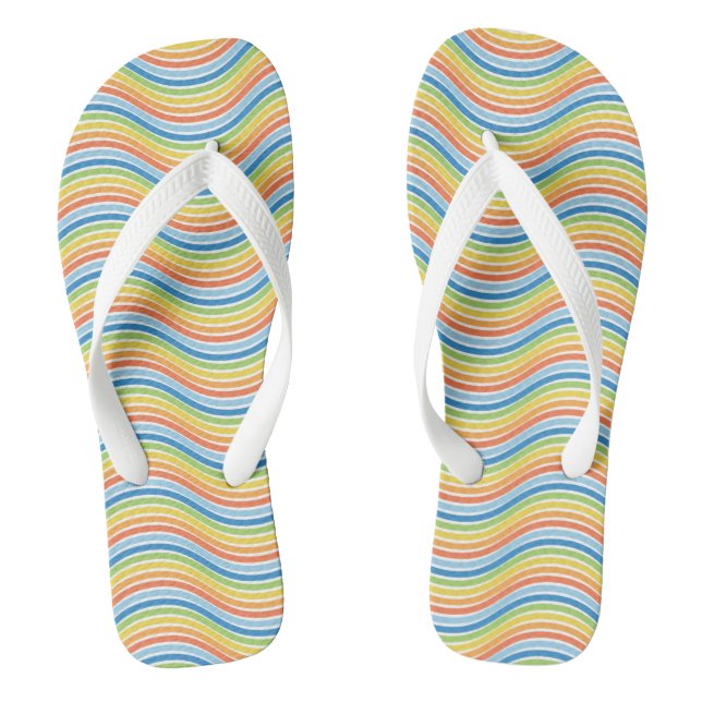 Tongs ondulés colorés (Semelle)