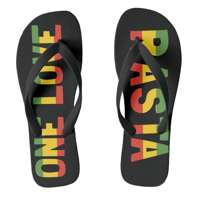 Tongs One Love Rasta Jamaïcaine Flip Flops (Semelle)