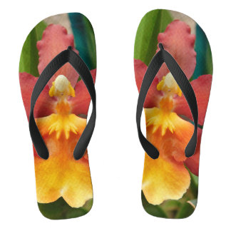 Tongs Orchidées tropicales