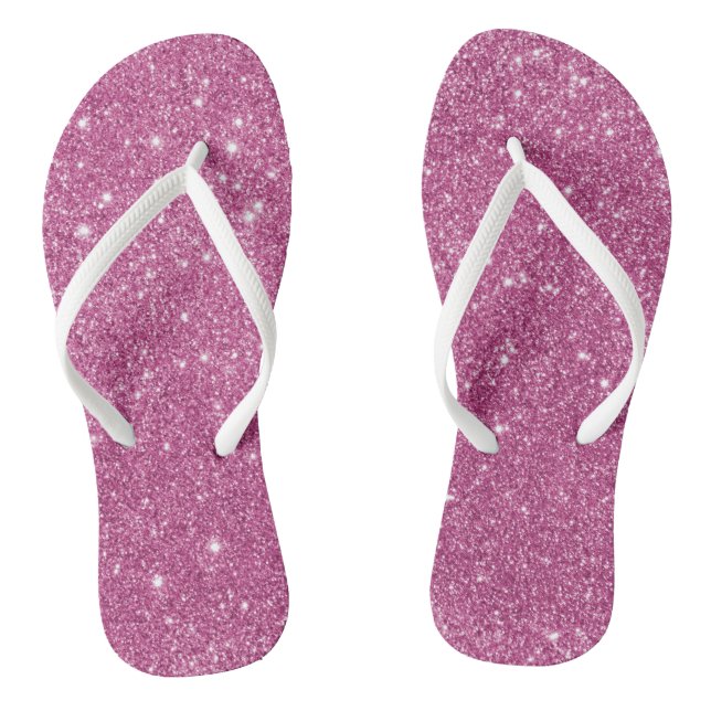 Tongs Paillettes rose vif (Semelle)