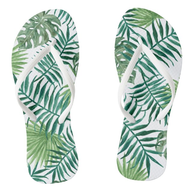 Tongs Palmiers verts tropicaux (Semelle)