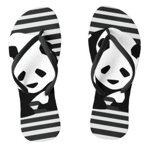 Tongs Panda géant et rayures