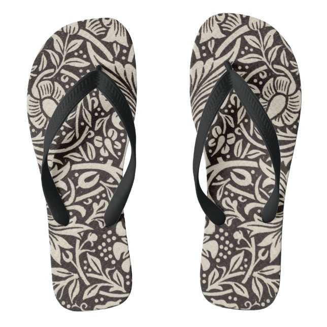 Tongs Papier peint floral Narcisse William Morris (Semelle)