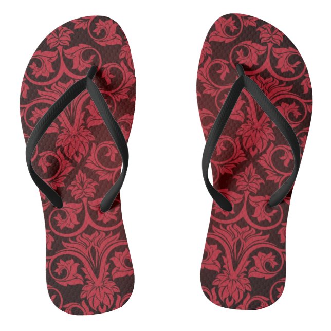 Tongs Papier peint rouge 2 (Semelle)