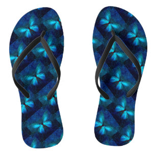 Tongs Papillon bleu
