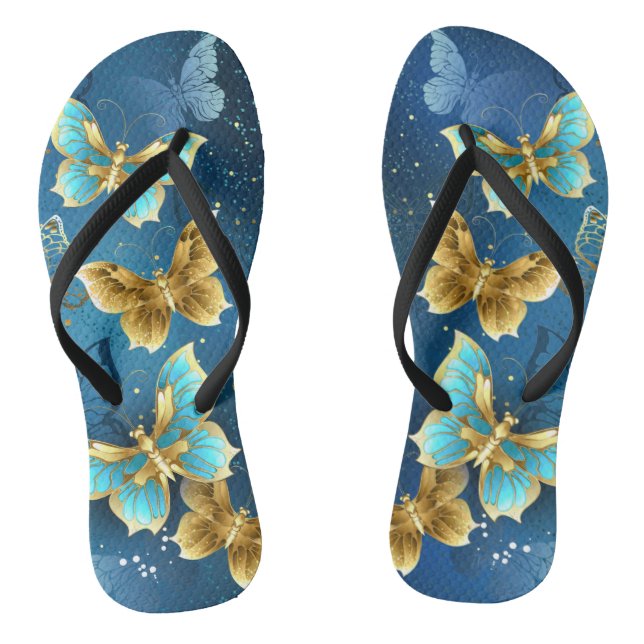 Tongs Papillons dorés (Semelle)