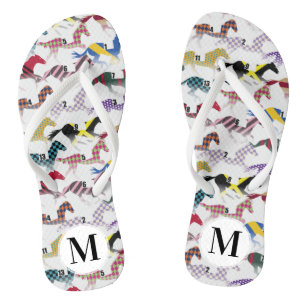 Tongs Partez pour les courses de chevaux Jockey Motif en