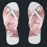 Tongs Parties scintillant de fleurs et de confetti en mé<br><div class="desc">Chaussures Flip Flop de la fête nuptiale prêtes pour vous à personnaliser. ⭐ Ce Produit est 100% Personnalisable. Les graphiques et / ou le texte peuvent être ajoutés, supprimés, déplacés, redimensionnés, changés autour, tournés, etc... ⭐ 99% de mes designs dans mon magasin sont faits en couches. Cela vous permet de...</div>