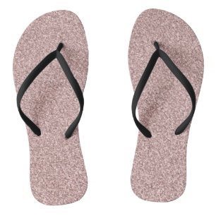 Tongs Parties scintillant d'or Rose