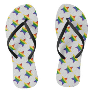 Tongs Parties scintillant du drapeau de la gay pride