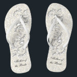Tongs Parties scintillant Florale et Confetti en métal b<br><div class="desc">Chaussures Flip Flop de la fête nuptiale. do-it-yourself Texte. ⭐ Ce Produit est 100% Personnalisable. Les graphiques et / ou le texte peuvent être ajoutés, supprimés, déplacés, redimensionnés, changés autour, tournés, etc... 99% de mes designs dans mon magasin sont faits en couches. Cela vous permet de redimensionner et de déplacer...</div>