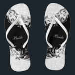 Tongs Parties scintillant Florale Noire & Confetti | Mar<br><div class="desc">Chaussures Flop de la fête nuptiale prêtes pour vous à personnaliser. 💗 Ce Produit est 100% Personnalisable. Les graphiques et/ou le texte peuvent être ajoutés, supprimés, déplacés, redimensionnés, changés autour, tournés, etc... ... ... ... ... ... ... ... ... ... ... ... ... ... ... ... ... ... ... ......</div>
