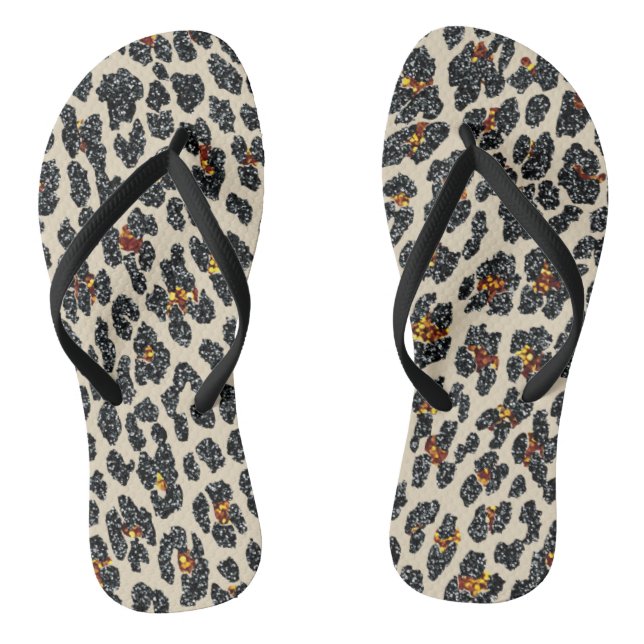 Tongs Parties scintillant Leopard (Semelle)