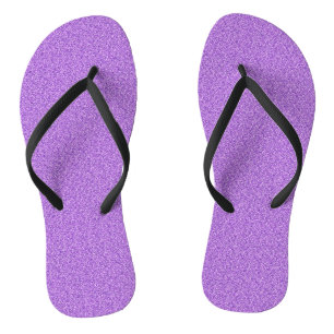 Tongs Parties scintillant violette Imprimer Mariage méta