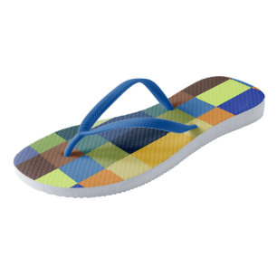 Tongs Patchwork coloré