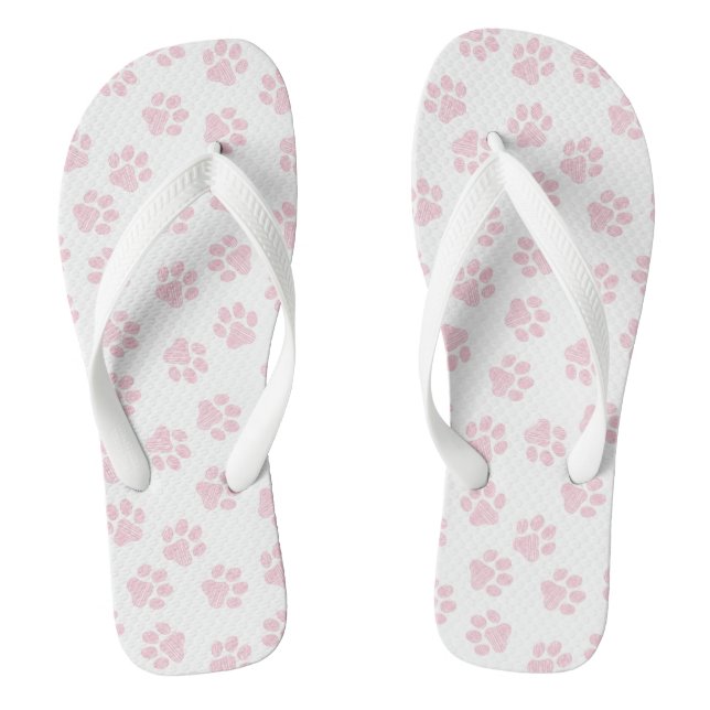Tongs Pâtes de chien, Pâtes de chien, Bébé Pâtes roses (Semelle)