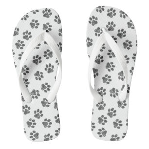 Tongs Patrouilles de Doodle, Paws de Chien, Paws Noirs
