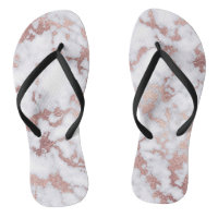 Patterns de Chic Rose Gold White Marble Stone
