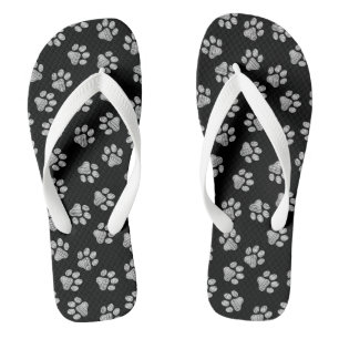 Tongs Pattes de Doodle, Pattes de Chien, Pattes Blanches