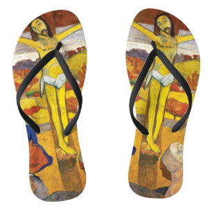 Tongs Paul Gauguin Le Christ Jaune Art Vintage