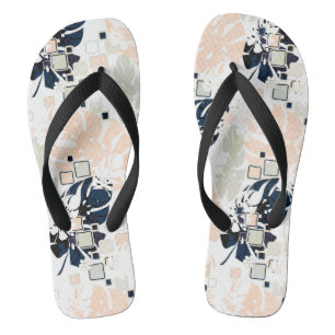 Tongs Paume de la jungle tropicale feuille