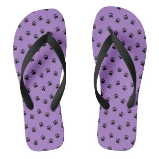 Tongs Pawprints Purple (4)