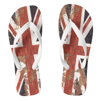 Tongs Peeling Paint Graffiti Royaume-Uni Union Jack
