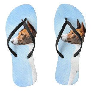 Tongs Peinture Basenji - Belle Art Original