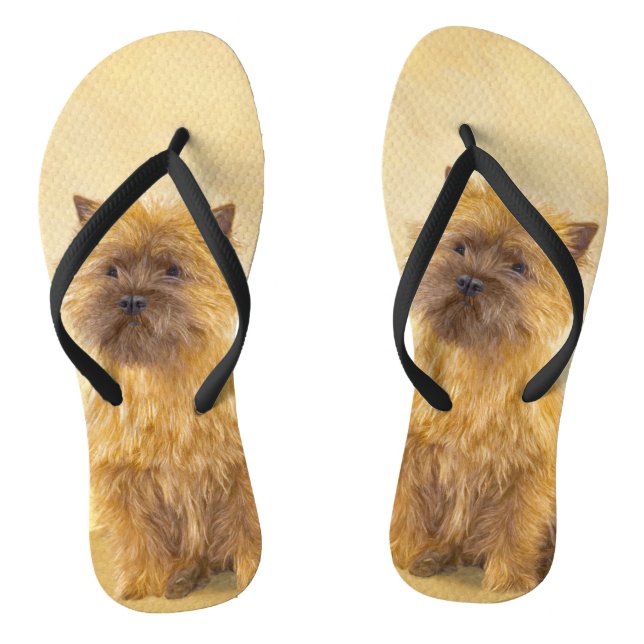 Tongs Peinture de Cairn Terrier - Cute Original Chien Ar (Semelle)