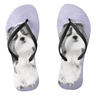 Tongs Peinture de Chih Tzu - Beau art original de Chien