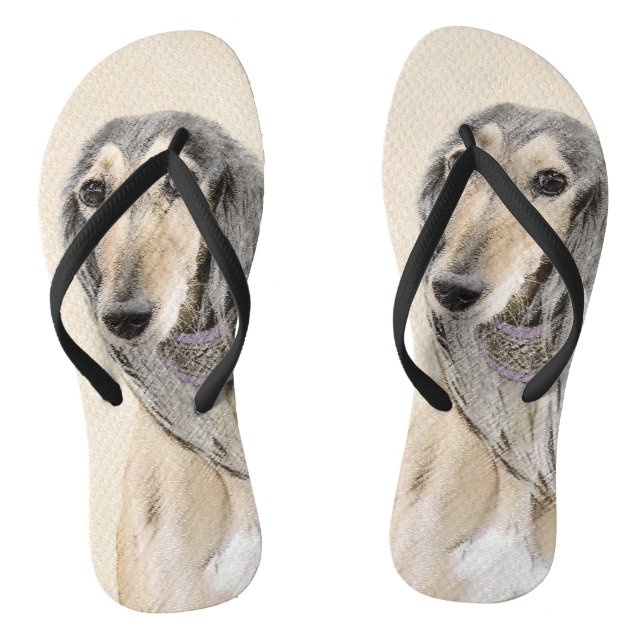 Tongs Peinture de Saluki (Faune) - Cute Original Chien A (Semelle)