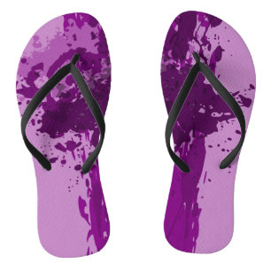 Tongs Peinture pourpre - Approvisionnement de la fête de