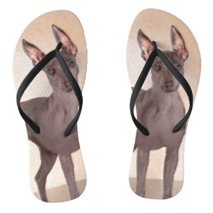 Tongs Peinture Xoloitzcuintli - Cute Original Chien Art