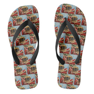 Tongs Pékinois Noël Festif