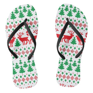 Tongs Père Noël qui dabbe, Noël vintage