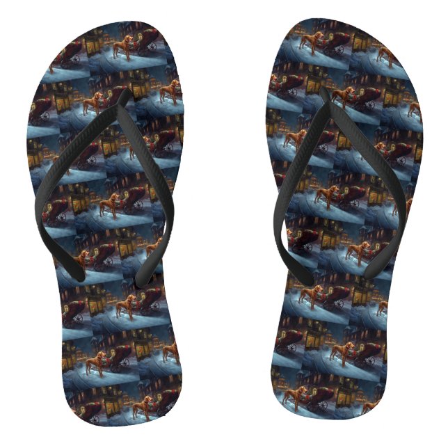 Tongs Période de fêtes de Noël du Vizsla (Semelle)