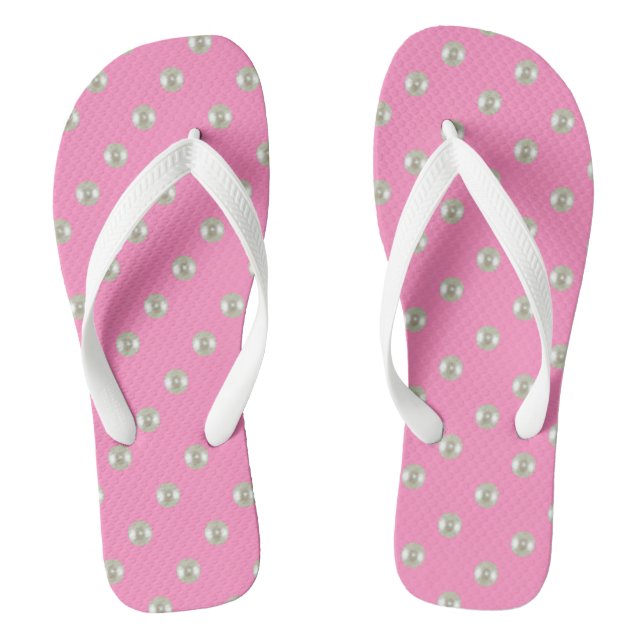 Tongs Perles d'été sur rose (Semelle)
