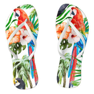 Tongs Perroquet tropical