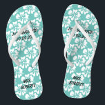 Tongs Personnalisé m. et mrs couple mariage flip flops<br><div class="desc">Personnalisé monsieur et mme couple mariage plage tongs flops. monogramme de fleurs de plage hawaïennes personnalisées mariages flipflops pour marié et marié ou invités. Soigné parti ensemble avec nom de famille ou monogramme personnalisé et motif floral Hibiscus tropical. Couleur arrière - plan et bracelet personnalisé pour lui et elle /...</div>