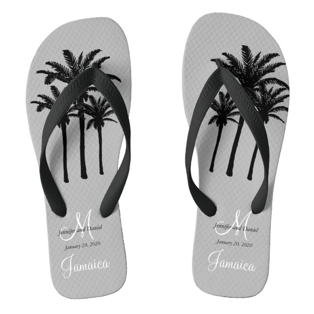 Tongs Personnalisé Mens Beach Mariage Flip Flops (Semelle)