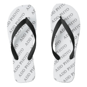 Tongs Personnaliser Ajouter un nom Photo ou oeuvre d'art