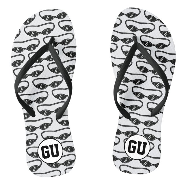 Tongs personnalisés avec monogramme et impression  (Semelle)