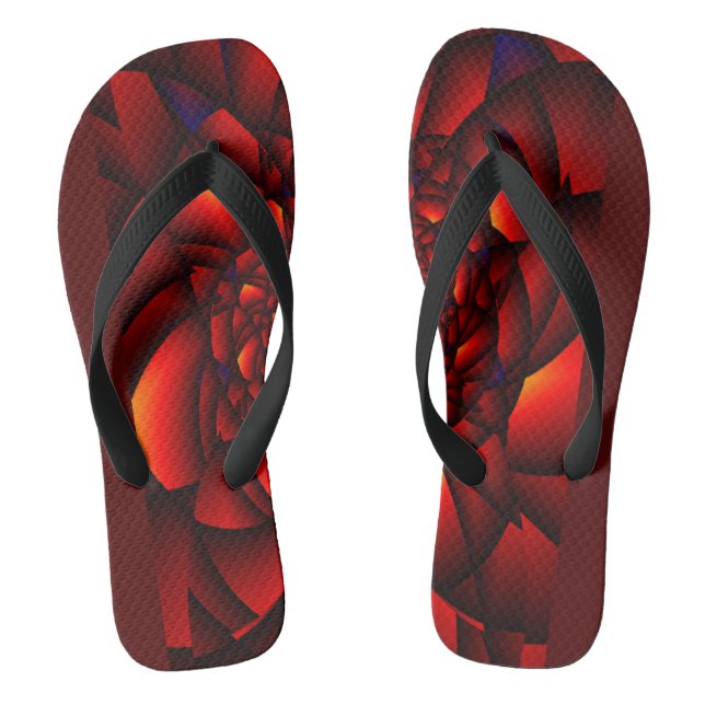 Tongs Pétale Rouge Noir Bleu (Semelle)